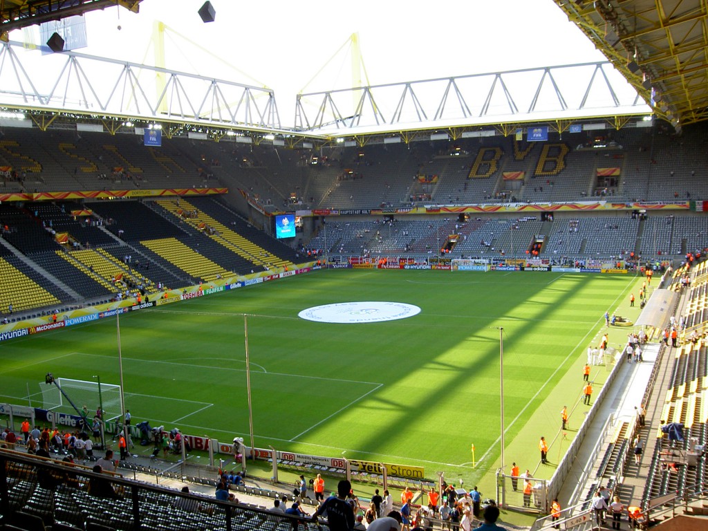 Westfalenstadion od wewnątrz