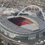 Stadion Wembley z lotu ptaka